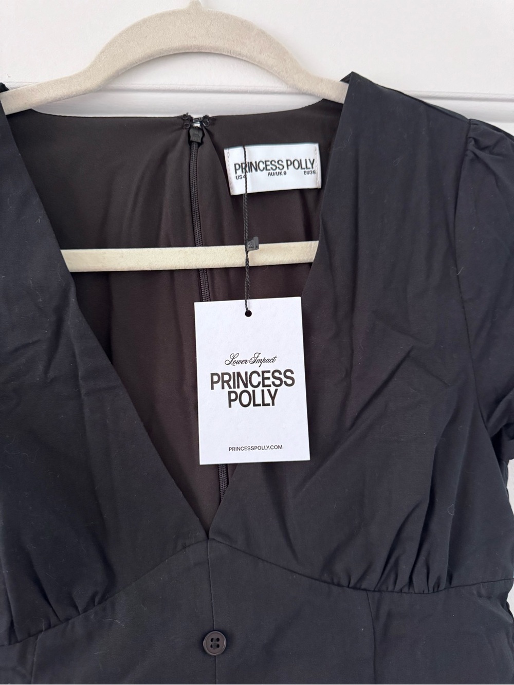 Princess Polly Loveliness Playsuit Black - Picture 6 of 7